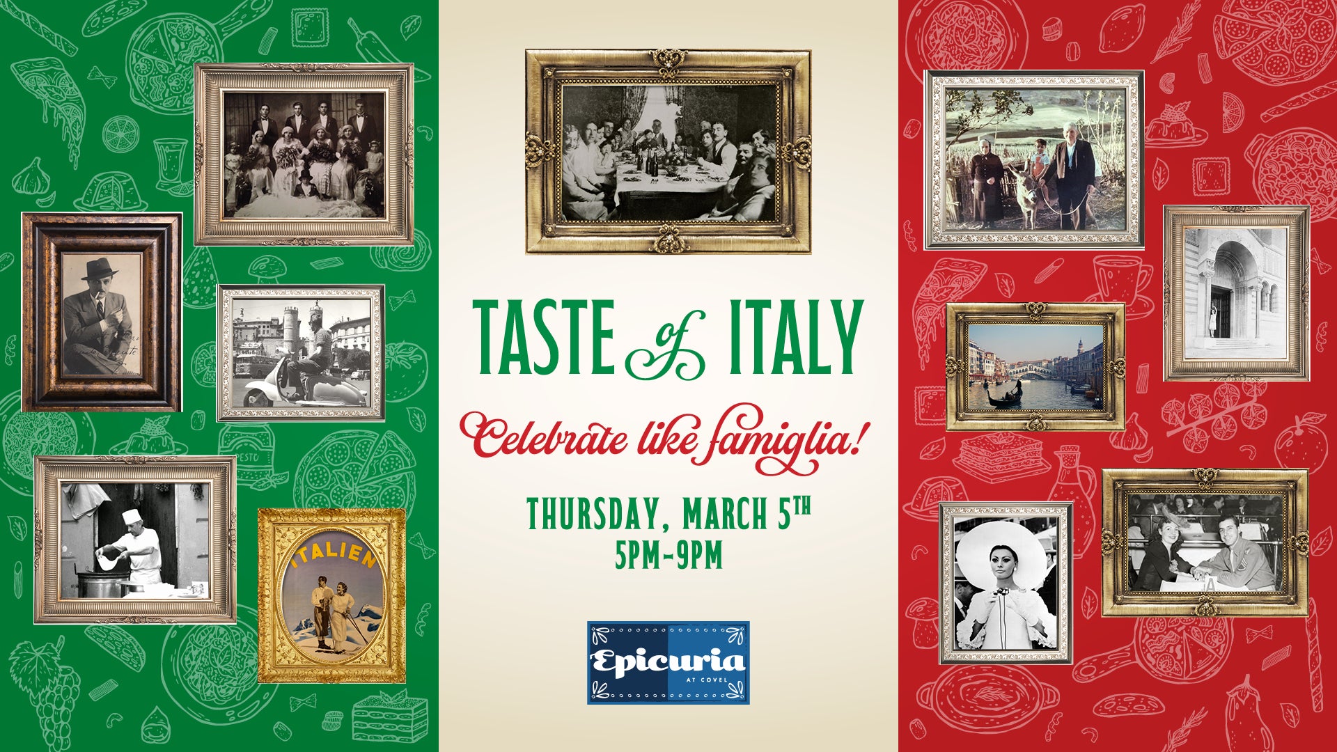 Taste of Italy event on Mar. 5th, styled to look  like the Italian Flag